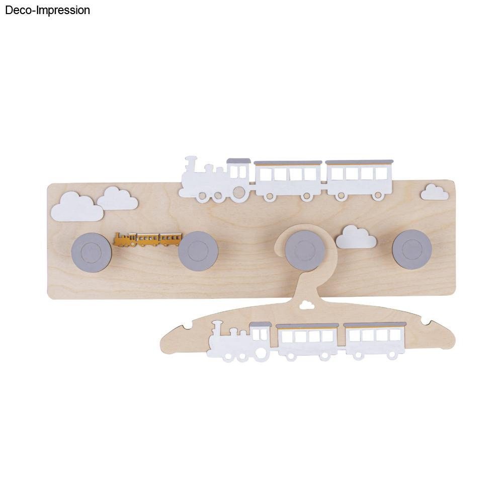 Kinder Personalisiert Kleiderbügel Holz Eisenbahn Kleiderbügel zum bemalen Basteln ca. 19,8x14cm Rayher - Spielwaren - Personalisiert