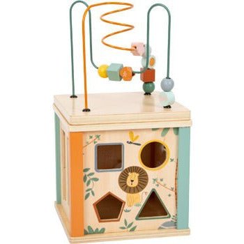 Personalisierbarer XL Stabiler Motorikwürfel aus Holz mit fünf bespielbaren Flächen ab 12 Monaten Holzspielzeug Kinderspielzeug - Spielwaren - Personalisiert