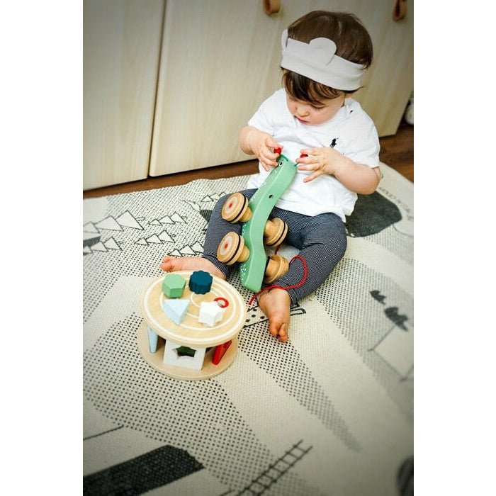 small foot Personalisiert Nachzieh Super Schnecke aus Holz mit Bauklötzen Kinderspielzeug ab 1 Jahre - Spielwaren - Personalisiert