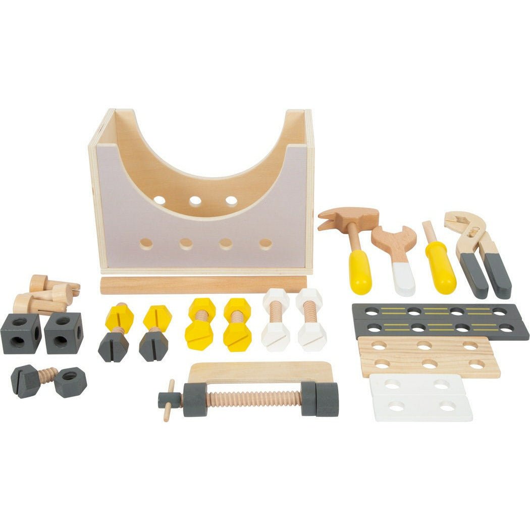 Werkzeugkasten Koffer Personalisiert Holz Holzspielzeug Ab 3 Jahren Kinderspielzeug Werkzeug mit Schrauben Kinder Werkzeug Holz Werkzeug - Spielwaren - Personalisiert