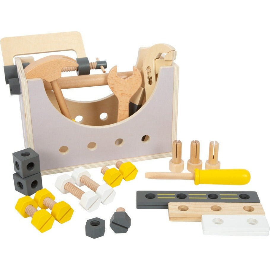 Werkzeugkasten Koffer Personalisiert Holz Holzspielzeug Ab 3 Jahren Kinderspielzeug Werkzeug mit Schrauben Kinder Werkzeug Holz Werkzeug - Spielwaren - Personalisiert