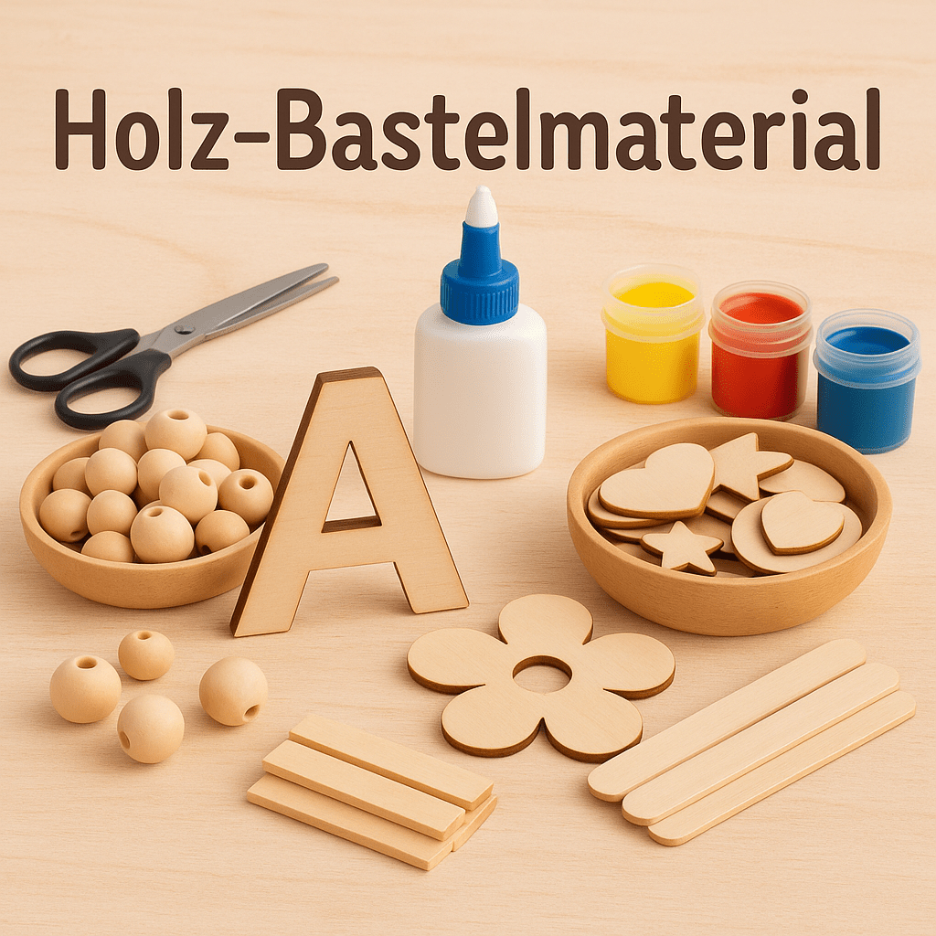 Holz-Bastelmaterial – Kreatives aus Naturmaterial Deko - Spielwaren-Personalisiert