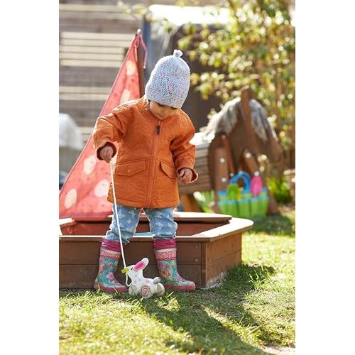 Goki 54897 – Ziehtier Hase aus Holz | Nachziehspielzeug ab 1 Jahr - Spielwaren - Personalisiert