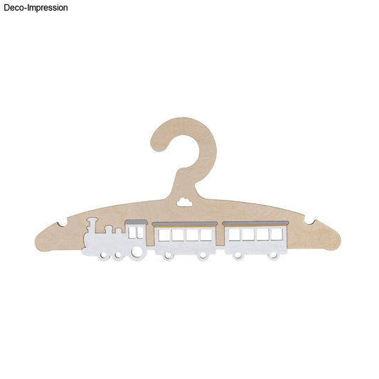 Kinder Personalisiert Kleiderbügel Holz Eisenbahn Kleiderbügel zum bemalen Basteln ca. 19,8x14cm Rayher - Spielwaren - Personalisiert