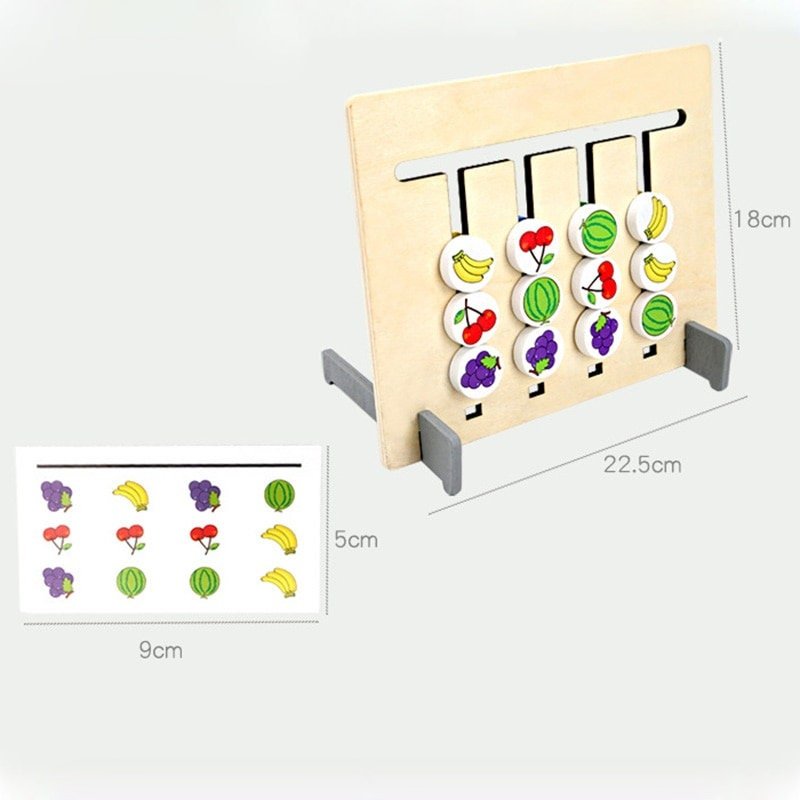 Logik Labyrinth Holz Schiebespiel Puzzle Kinder Spielzeug Lernspiel Holzspielzeug ab 3 Jahren 20 Teilig - Spielwaren - Personalisiert