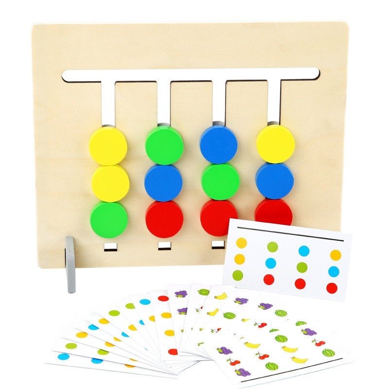 Logik Labyrinth Holz Schiebespiel Puzzle Kinder Spielzeug Lernspiel Holzspielzeug ab 3 Jahren 20 Teilig - Spielwaren - Personalisiert