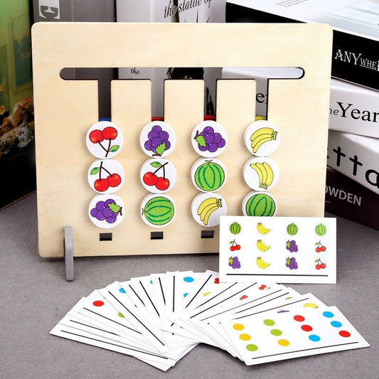 Logik Labyrinth Holz Schiebespiel Puzzle Kinder Spielzeug Lernspiel Holzspielzeug ab 3 Jahren 20 Teilig - Spielwaren - Personalisiert