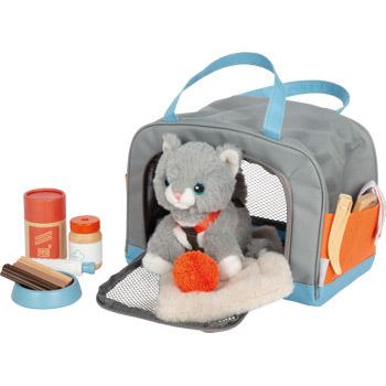 Personalisierbares small foot Katze mit Tasche und Pflege - Set Ab 2 Jahren - Spielwaren - Personalisiert