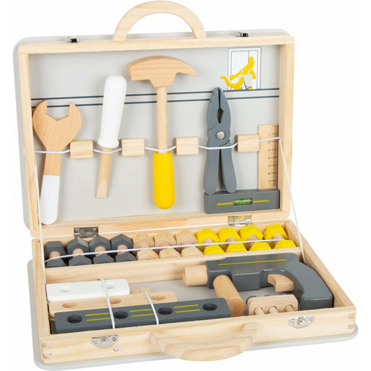 PERSONALISIERTER Kinder Werkzeugkoffer Holz, Holz Koffer Kinder, Spielzeug. small foot - Spielwaren - Personalisiert