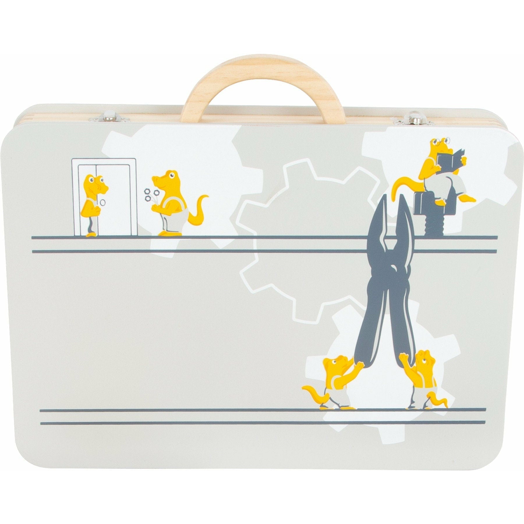 PERSONALISIERTER Kinder Werkzeugkoffer Holz, Holz Koffer Kinder, Spielzeug. small foot - Spielwaren - Personalisiert