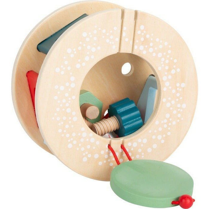 small foot Personalisiert Nachzieh Super Schnecke aus Holz mit Bauklötzen Kinderspielzeug ab 1 Jahre - Spielwaren - Personalisiert