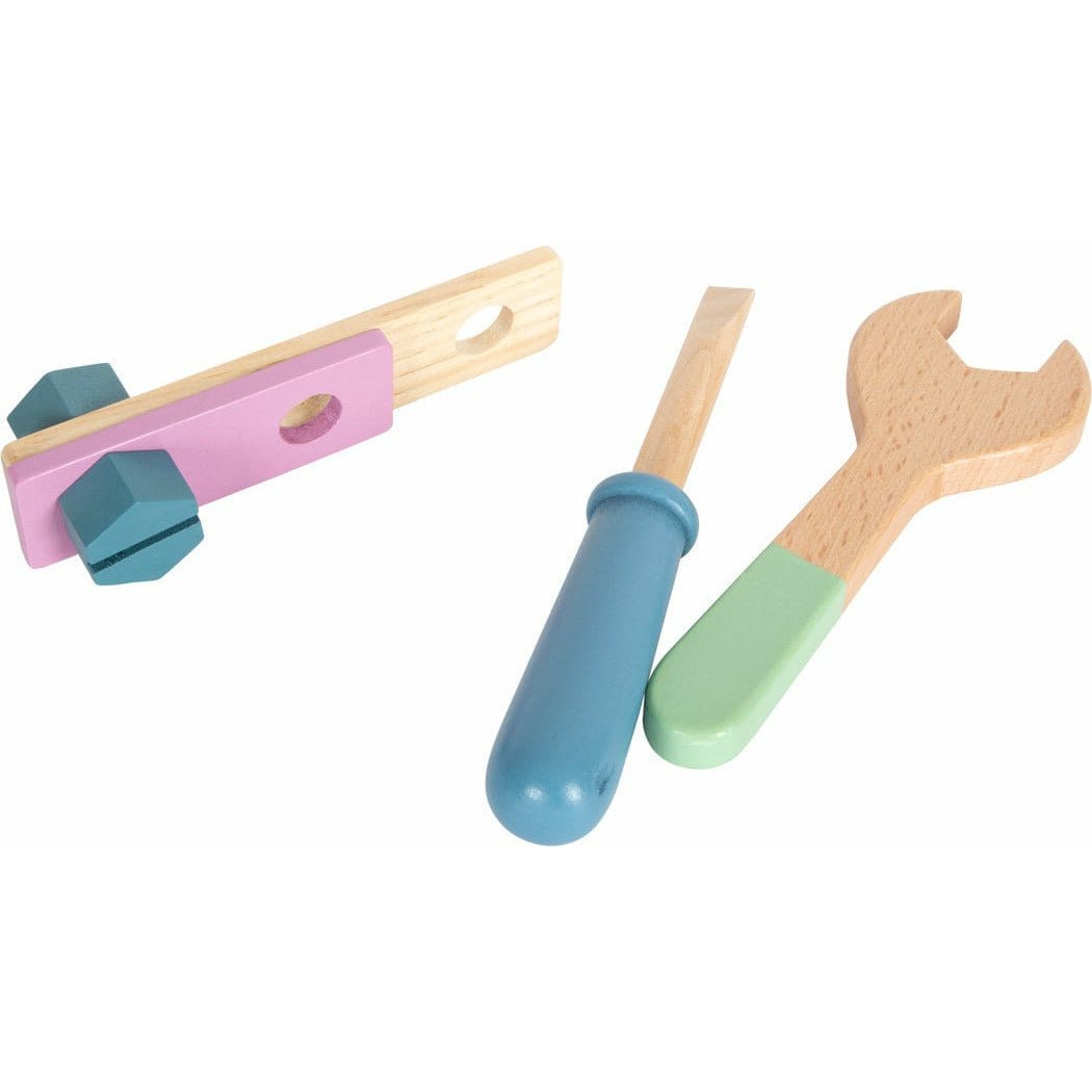 small foot Werkzeug Koffer Personalisiert Holz Holzspielzeug Pastell Ab 3 Jahren - Spielwaren - Personalisiert