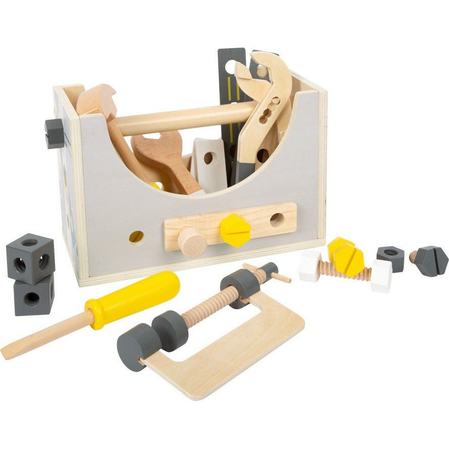 Werkzeugkasten Koffer Personalisiert Holz Holzspielzeug Ab 3 Jahren Kinderspielzeug Werkzeug mit Schrauben Kinder Werkzeug Holz Werkzeug - Spielwaren - Personalisiert