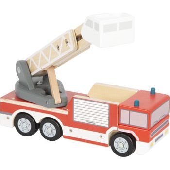 XXL small foot Personalisierbare Holz Feuerwehr mit Drehleiter ab 2 Jahren - Spielwaren - Personalisiert