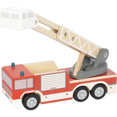 XXL small foot Personalisierbare Holz Feuerwehr mit Drehleiter ab 2 Jahren - Spielwaren - Personalisiert