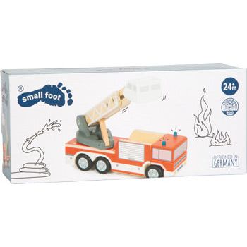 XXL small foot Personalisierbare Holz Feuerwehr mit Drehleiter ab 2 Jahren - Spielwaren - Personalisiert