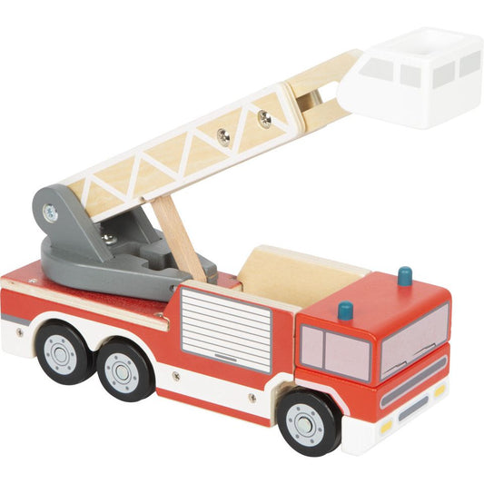 XXL small foot Personalisierbare Holz Feuerwehr mit Drehleiter ab 2 Jahren - Spielwaren - Personalisiert